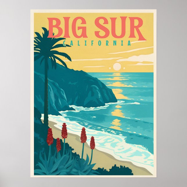 Big Sur - California's Pacific Coast Beauty Poster (Front)