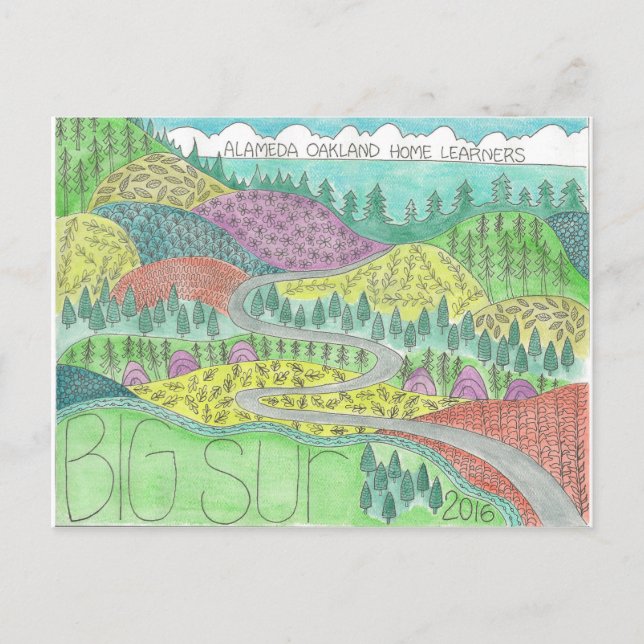 Big Sur Camping Trip 2016 Postcard (Front)