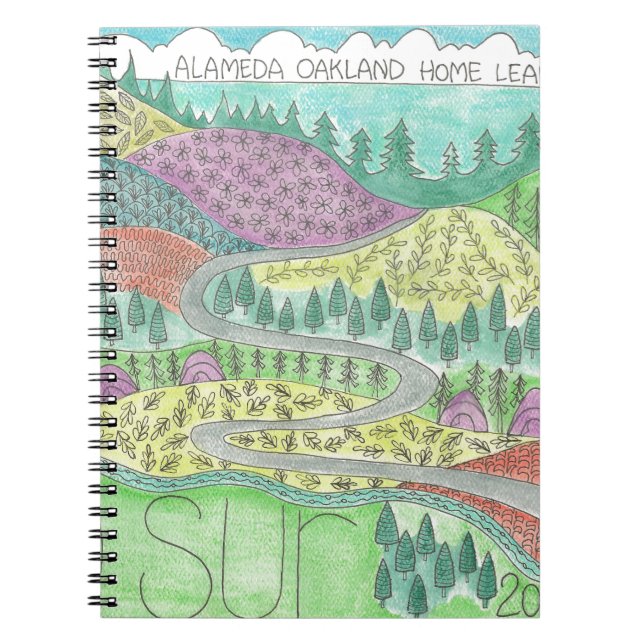 Big Sur Camping Trip 2016 Spiral Notebook (Front)