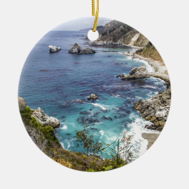 Big Sur Ceramic Tree Decoration (Front)