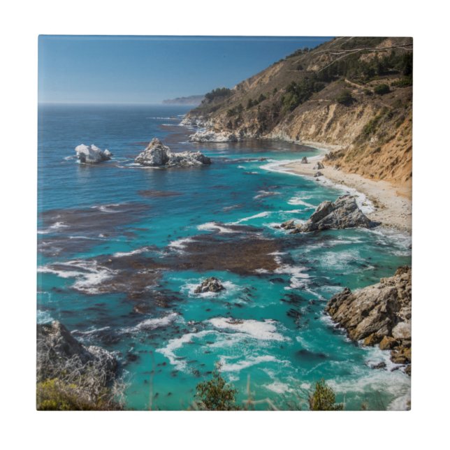 Big Sur Coastline,West Coast,Pacific Coast Tile (Front)