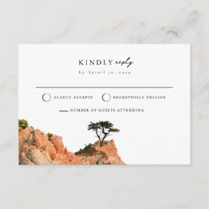 Big Sur Cypress Coast Watercolor RSVP Card