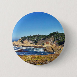 Big Sur Ocean Coastlines 4 6 Cm Round Badge
