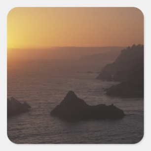 Big Sur off Highway 101, California, USA Square Sticker