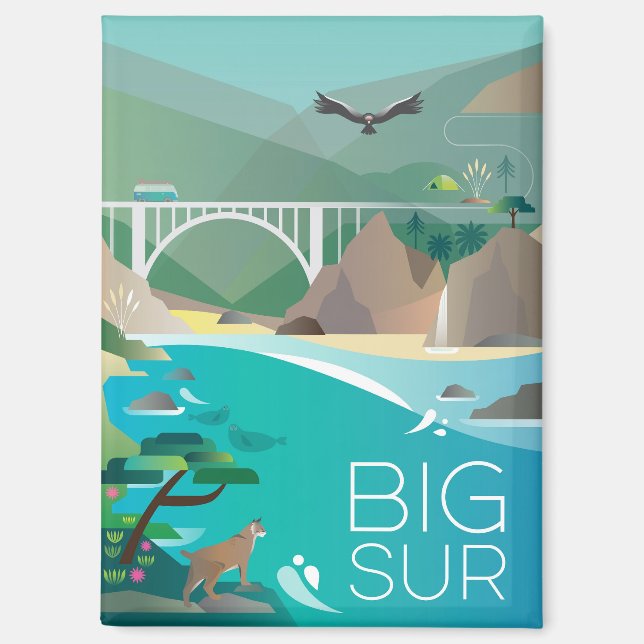 Big Sur Refrigerator Magnet (Front)