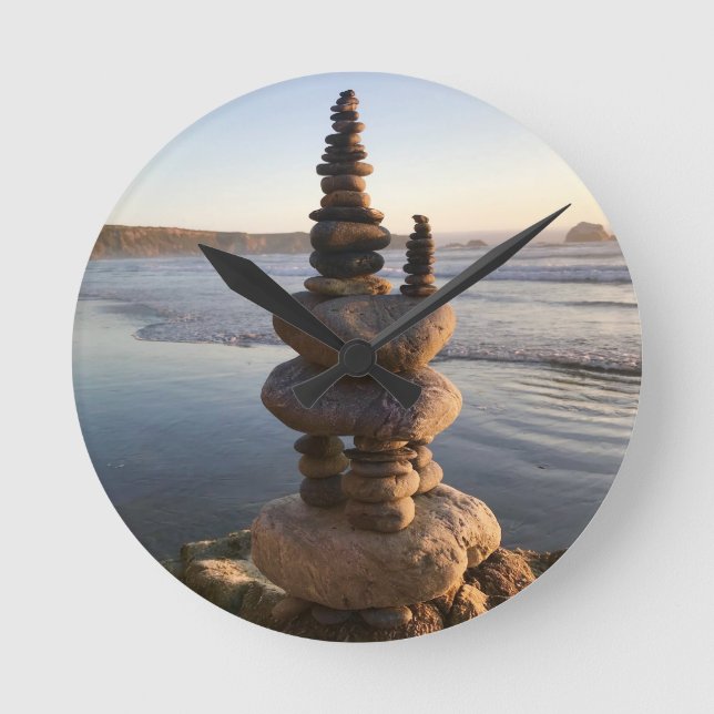 Big Sur Rock Art clock (Front)