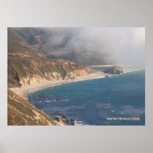 Big Sur Rocky Beach Poster