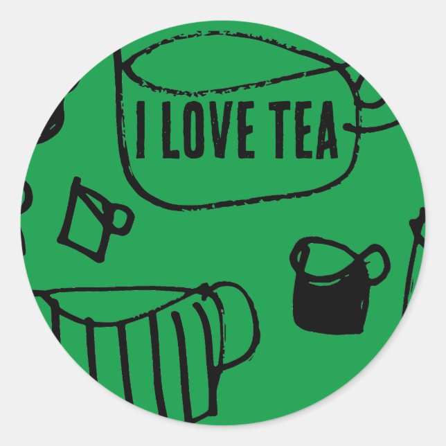 Big Tea Classic Round Sticker (Front)