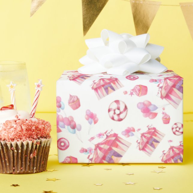 Big Tent Sweets Wrapping Paper (Birthday Party)
