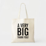 Big thank you tote bags for party favours and more<br><div class="desc">Very Big thank you tote bags with large letter typography. Black and white design for thanking wedding guests, friends, family, coach, nurse, teacher, boss, coworker, employees etc. Make your own goodie / party favour bag. Cute custom thankyou accessories and supplies for party. Customisable background colour and text colour. ALso nice...</div>