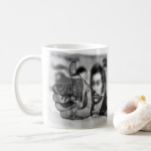 Big Thumbs Up For Money, White Coffee Mug. Mug