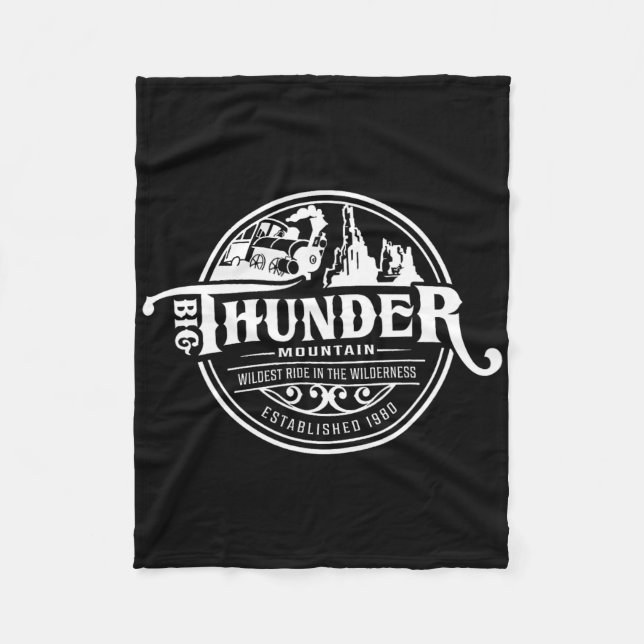Big Thunder Mountain Railroad  Fleece Blanket (Front)