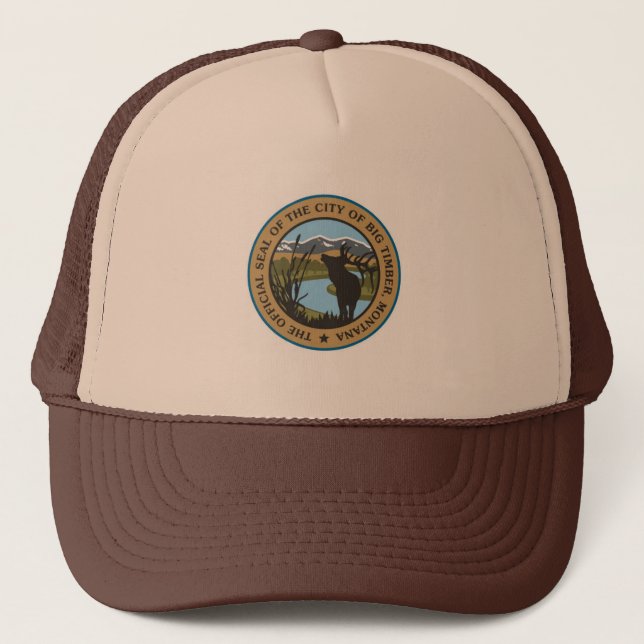 BIG TIMBER MONTANA TRUCKER HAT (Front)