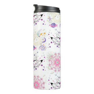 Big Time and Space Mandala Patchwork Pattern Ther Thermal Tumbler