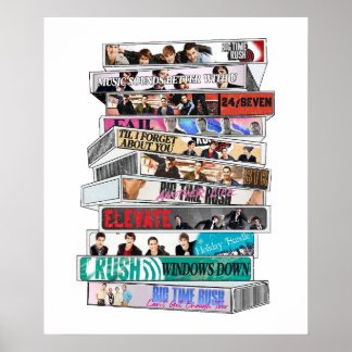 Big Time Rush Cassette Tape Poster