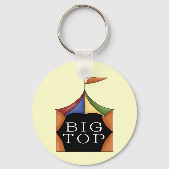 Big Top Circus Tent Key Ring (Front)