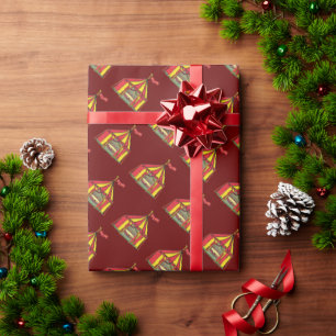 Big Top Circus Tent Wrapping Paper