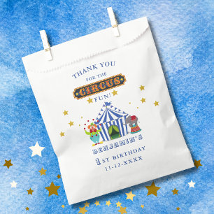 Big Top Come One Come All 1st Birthday Circus Favour Bags