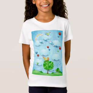 Big tree and flying fishes T-Shirt