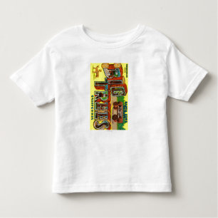 Big Trees, California - Large Letter Scenes Toddler T-Shirt
