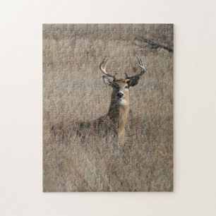 Big Trophy Buck Deer Camo Jigsaw Puzzle. Jigsaw Puzzle