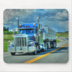 Big Truck and Highway Art for Lorry-lovers Mouse Pad