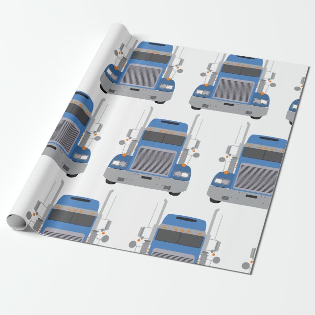 Big Truck Wrapping Paper (Unrolled)