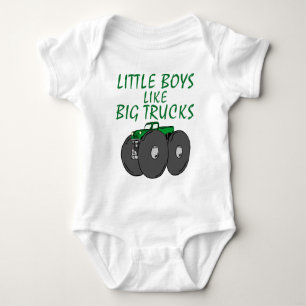 Big Trucks Baby Bodysuit