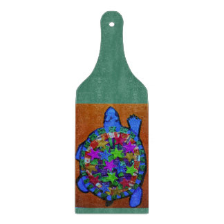 Big Turtle Decorative Glass Cutting Board Paddle