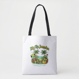 Big up jamaica tote bag
