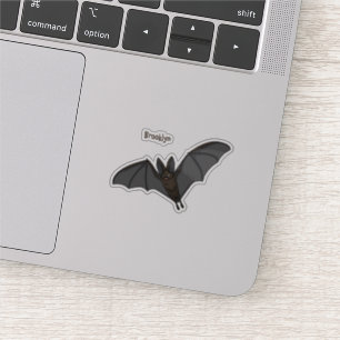 Big vampire bat cartoon illustration