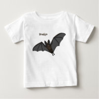 Big vampire bat cartoon illustration 