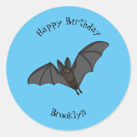 Big vampire bat cartoon illustration
