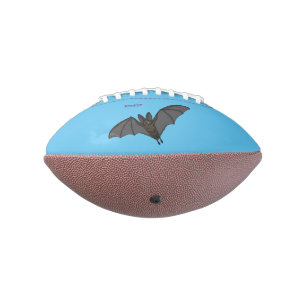 Big vampire bat cartoon illustration football
