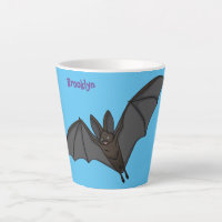 Big vampire bat cartoon illustration 