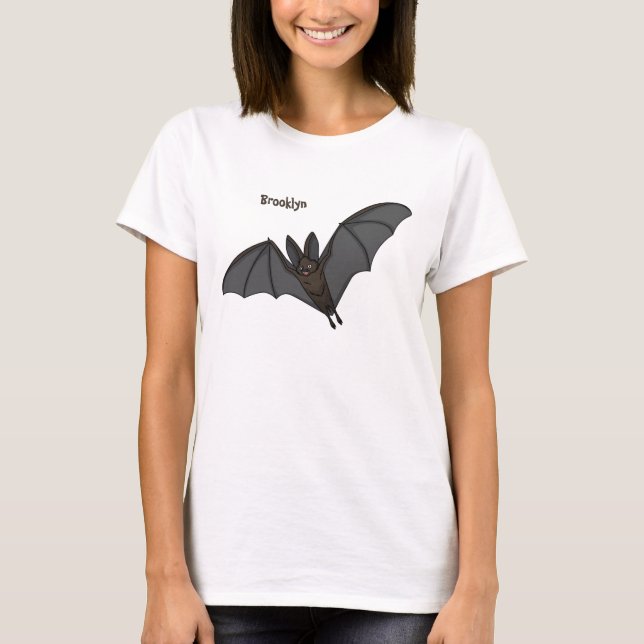 Big vampire bat cartoon illustration T-Shirt (Front)