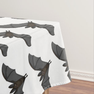 Big vampire bat cartoon illustration tablecloth