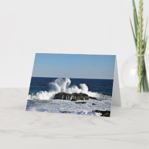 Big Wave Greeting Card, Blank Inside Card