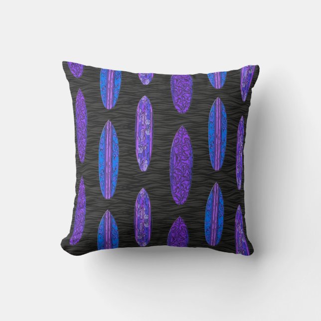 Big Wave Hawaiian Surfboards Cushion (Front)