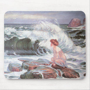 Big Wave Splashing on the Beach (Frantisek Kupka) Mouse Pad