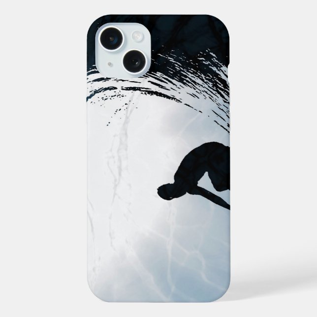 Big Wave Surfer iPhone Case (Back)