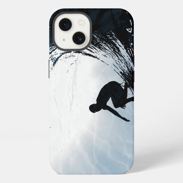 Big Wave Surfer iPhone Case (Back)