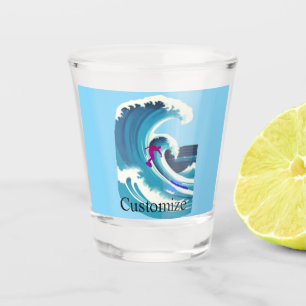 Big Wave Surfer Thunder_Cove Shot Glass