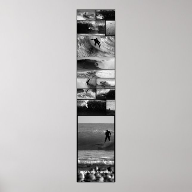 Big Wave Surfing Door Poster (Front)