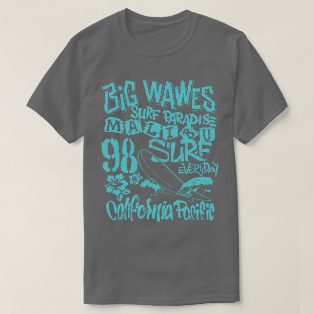 Big Waves California Pacific  T-Shirt (Design Front)