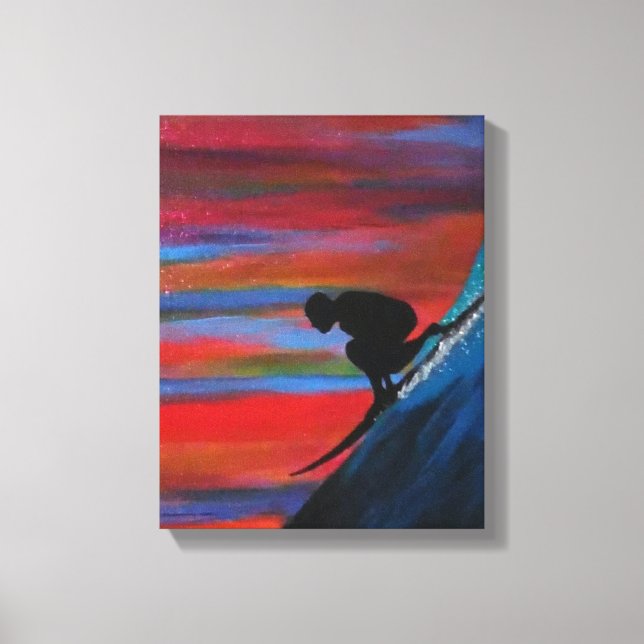 Big waves canvas print (Front)