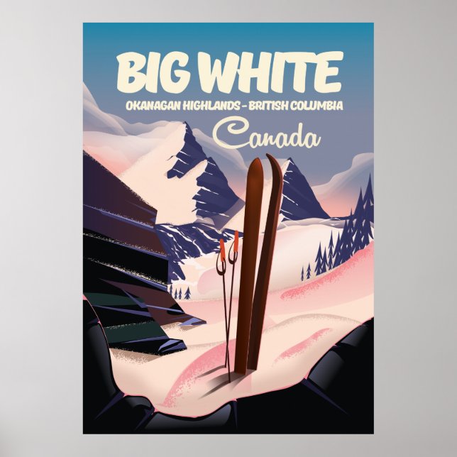 Big White British Columbia Canada ski. Poster (Front)