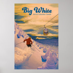 Big White Canada Ski Resort Travel Poster