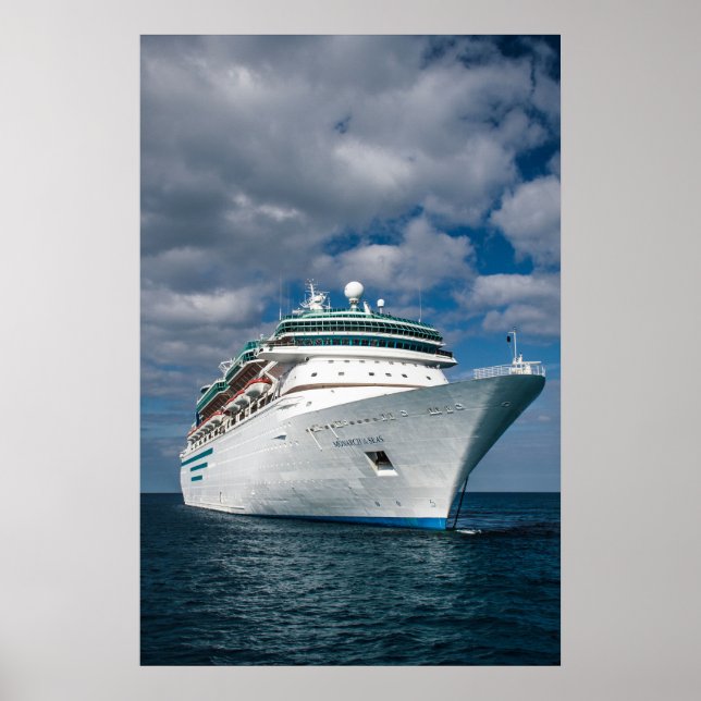 Big White Cruise Ship Poster (Front)