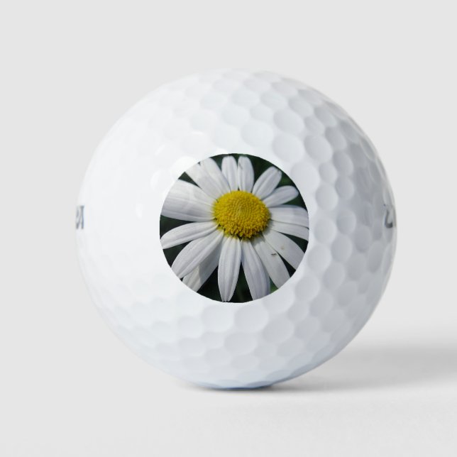 Big White Daisy Golf Balls (Front)